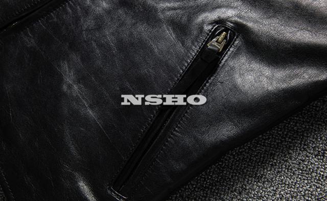 上質革ジャン メンズ　ホースハイド(馬革)  茶芯馬革 復刻　60年代 カフェレーサータイプ  シングルライダース 上質革ジャン メンズ ホースハイド(馬革) 茶芯馬革 復刻 60年代 カフェ