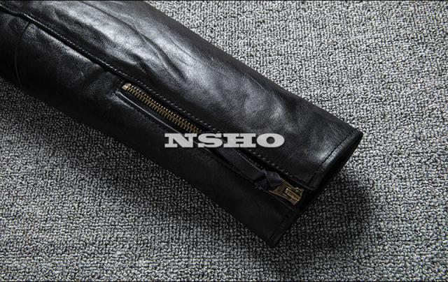 上質革ジャン メンズ ホースハイド(馬革) 茶芯馬革 復刻 60年代 カフェ