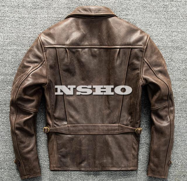 上質革ジャン メンズ カウハイド 牛革 復刻 40´S スタンダードスタイル