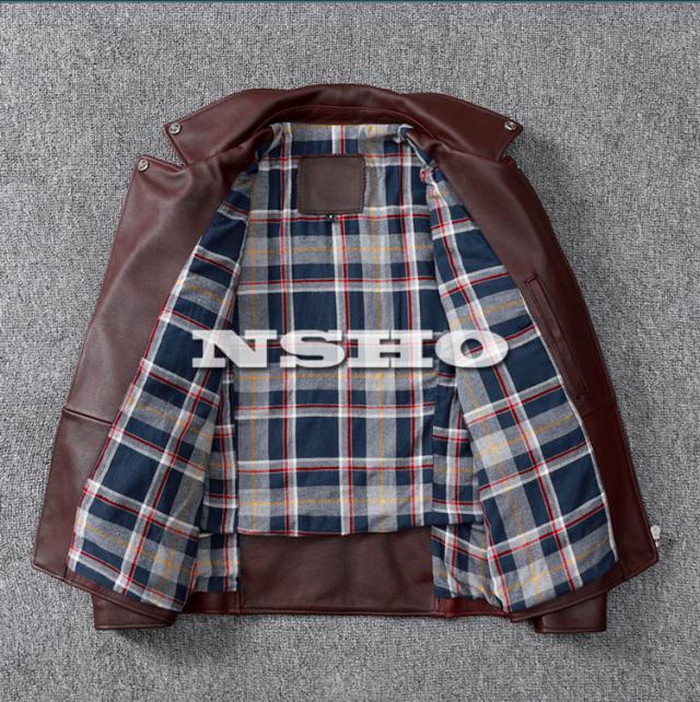 上質革ジャン メンズ　カウハイド　牛革　 1.5mm  UKスタイル ダブルライダース レザージャケット  ロンジャン