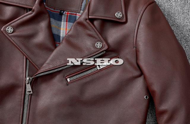 上質革ジャン メンズ　カウハイド　牛革　 1.5mm  UKスタイル ダブルライダース レザージャケット  ロンジャン