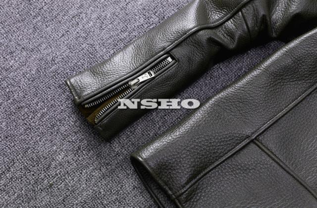 上質革ジャン メンズ　カウハイド　牛革　 1.5mm  UKスタイル ダブルライダース レザージャケット  ロンジャン