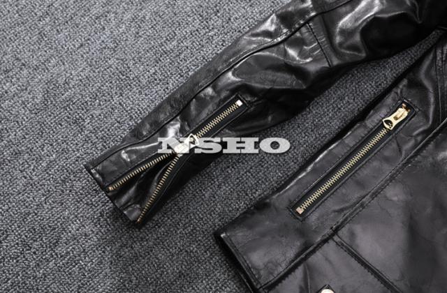 上質革ジャン メンズ シープスキン 羊革 50年代 J-24タイプ ダブル