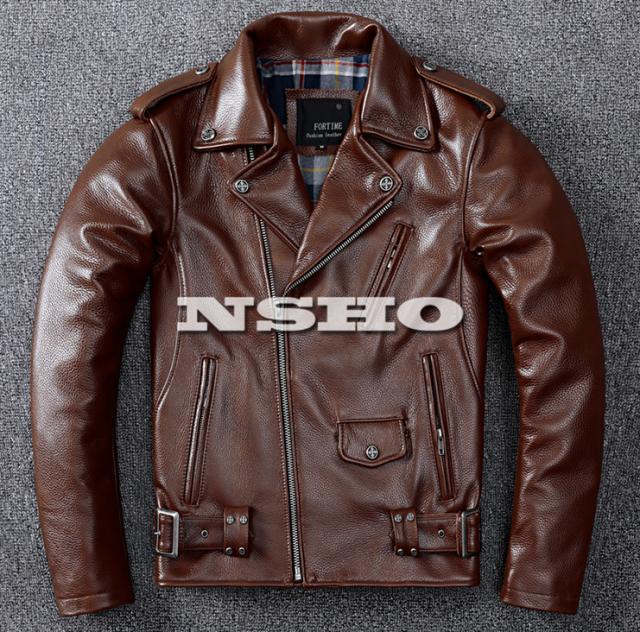 上質革ジャン　メンズ　1.4mm　カウハイド　牛革　UKスタイル　ダブルライダース　レザージャケット  ロンジャン