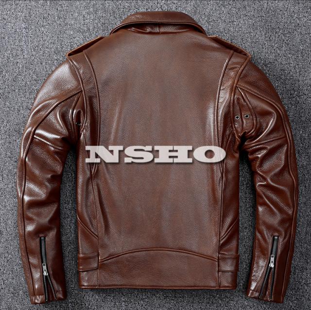 上質革ジャン　メンズ　1.4mm　カウハイド　牛革　UKスタイル　ダブルライダース　レザージャケット  ロンジャン