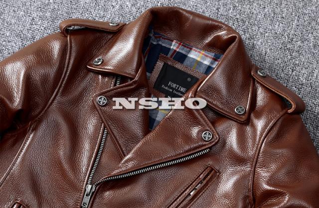 上質革ジャン　メンズ　1.4mm　カウハイド　牛革　UKスタイル　ダブルライダース　レザージャケット  ロンジャン