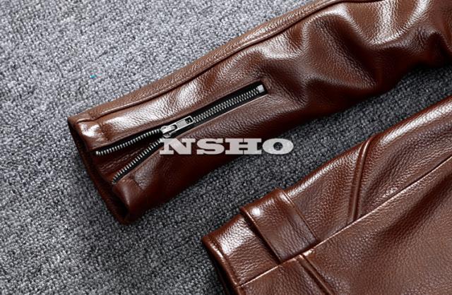 上質革ジャン　メンズ　1.4mm　カウハイド　牛革　UKスタイル　ダブルライダース　レザージャケット  ロンジャン