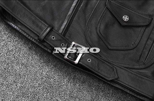 上質革ジャン メンズ カウハイド 牛革 復刻 50年代 J-24タイプ ダブル