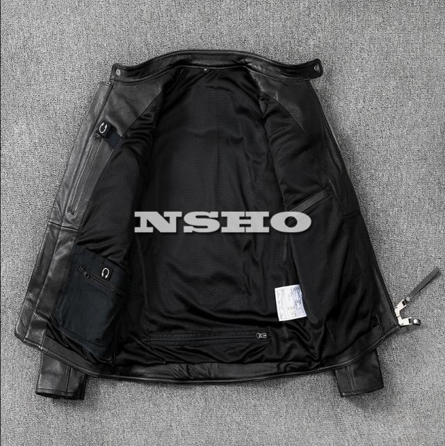 上質革ジャン メンズ カウハイド 牛革 スタンダードスタイル シングル