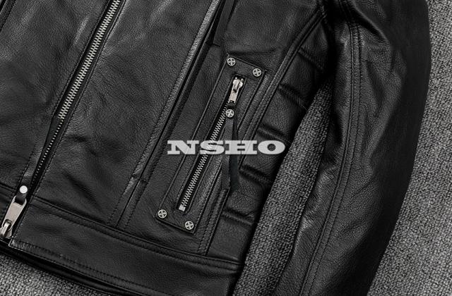 上質革ジャン メンズ カウハイド 牛革 スタンダードスタイル シングル