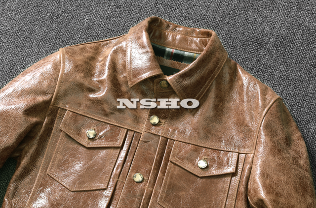 上質革ジャン メンズ 牛革 サードタイプ Gジャン ライダース レザー