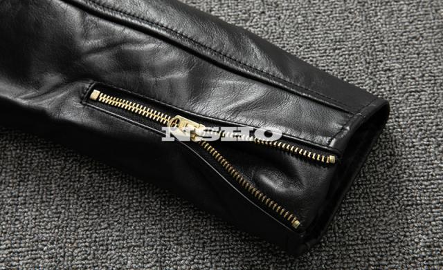 上質革ジャン メンズ 馬革 茶芯馬革 ホースハイド 50年代 J-100