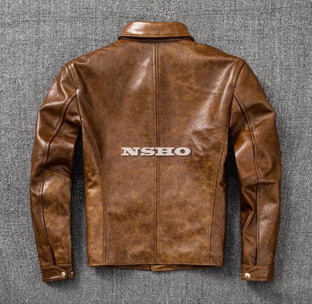 上質 メンズ レザー ジャケット カウハイド 牛革 30´s ワークコート