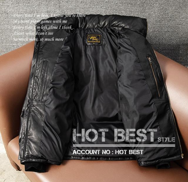 上質　メンズ　レザー　ジャケット　シープスキン羊革 MA-1タイプ レザーダウンジャケット  ボマーボンバー フライト イタリアンレザー 上質 メンズ レザー ジャケットシープスキン 羊革 MA-1タイプ レザー