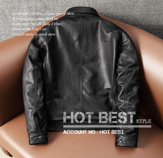 上質 メンズ レザー ジャケット ゴートスキン 山羊革 大きめサイズ