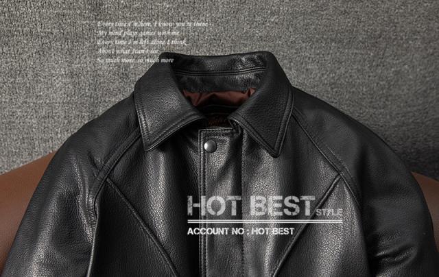 上質 メンズ レザー ジャケット ゴートスキン 山羊革 大きめサイズ