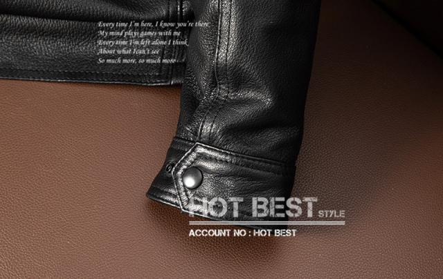 上質 メンズ レザー ジャケット ゴートスキン 山羊革 大きめサイズ