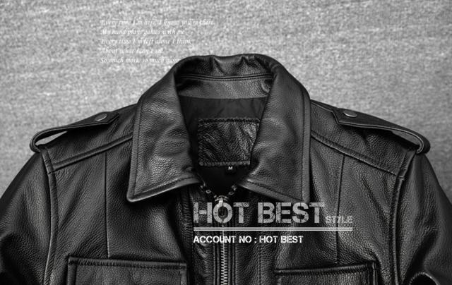 上質 メンズ レザー ジャケット カウハイド 牛革 M65タイプ 復刻40年代