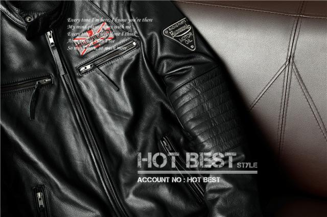 上質 メンズ レザー ジャケット カウハイド 牛革 アウトロースタイル