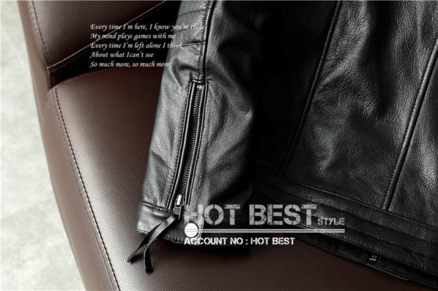 上質 メンズ レザー ジャケット カウハイド 牛革 アウトロースタイル