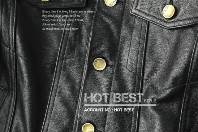 上質 メンズ レザー ジャケット カウハイド 牛革 復刻 50年代 サード