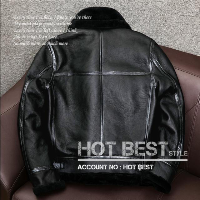 上質 メンズ レザー ジャケット 復刻 40年代 USAF TYPE D-1 ムートン