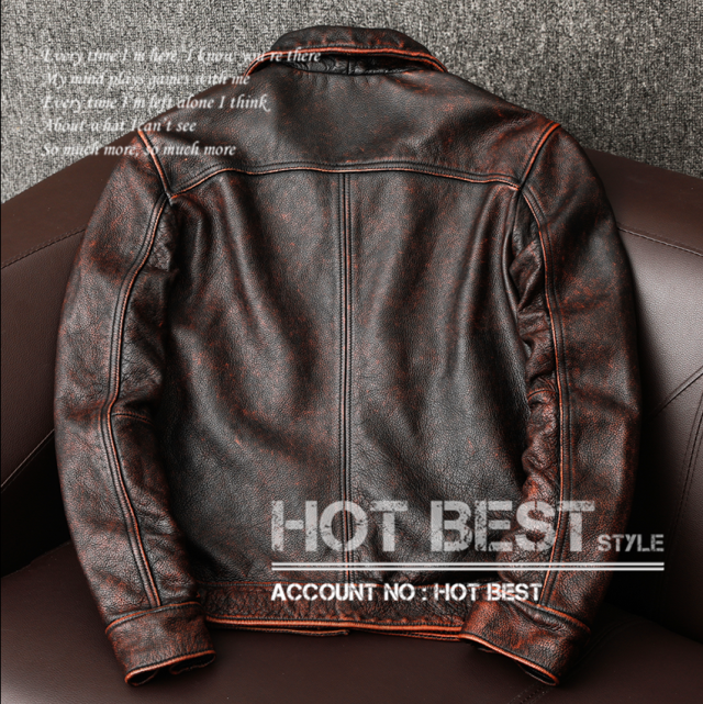 1.1mm カウハイド サードタイプ Gジャン ライダース レザージャケット