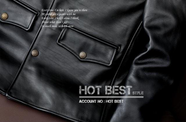 上質 メンズ レザー ジャケット 復刻30年代 ホースハイド 馬革 ワーク