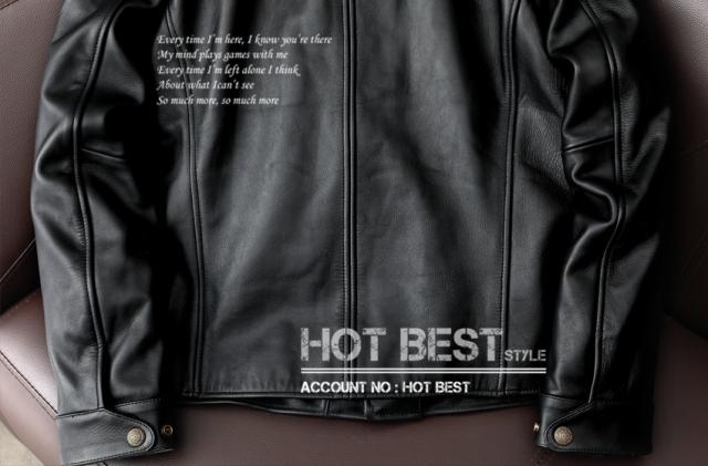 上質 メンズ レザー ジャケット 復刻30年代 ホースハイド 馬革 ワーク