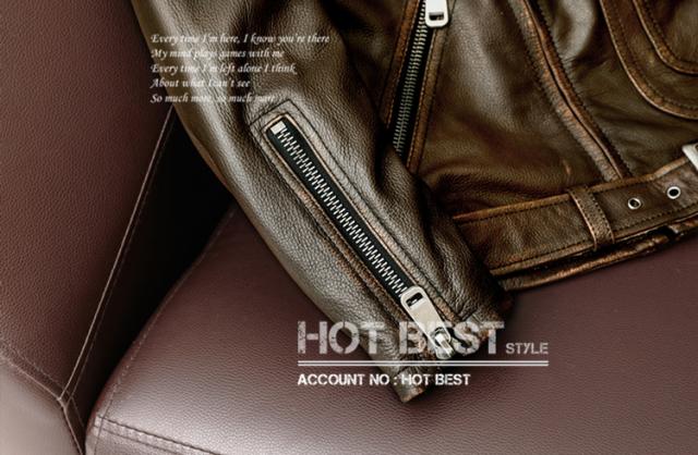 上質 メンズ レザー ジャケット カウハイド 牛革 50年代 J-24タイプ