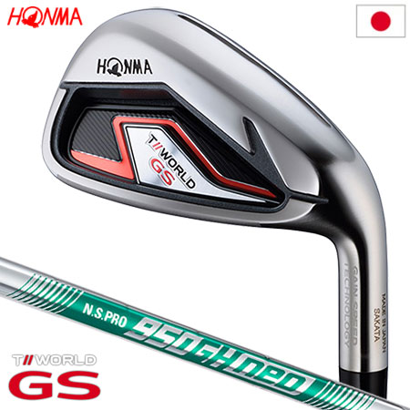 ホンマゴルフ T//WORLD GS IRON アイアン 5本組(6-10) N.S.PRO 950GH neo スチールシャフト装着 日本正規品【HONMA GS】 本間ゴルフ ツアーワールド?ジーエス NSPRO NSプロ エヌエスプロ ゴルフクラブ