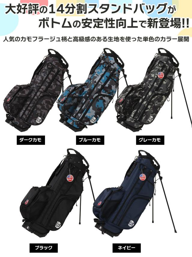 ✨【新品・防水仕様】✨OUUL キャディバッグ ブラック 9型 14分割　高級 ✨【新品・防水仕様】✨OUUL キャディバッグ ブラック 9型 14