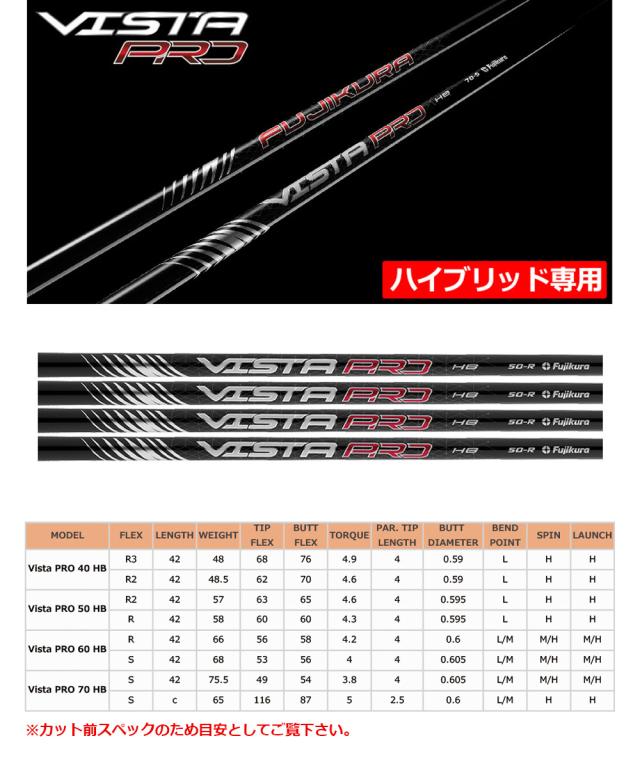 ピン PING UT専用 スリーブ付きシャフト ユーティリティ専用 USAフジクラ 2021 VISTA PRO HYBRID (G430/G425/G410) ゴルフ シャフト_1