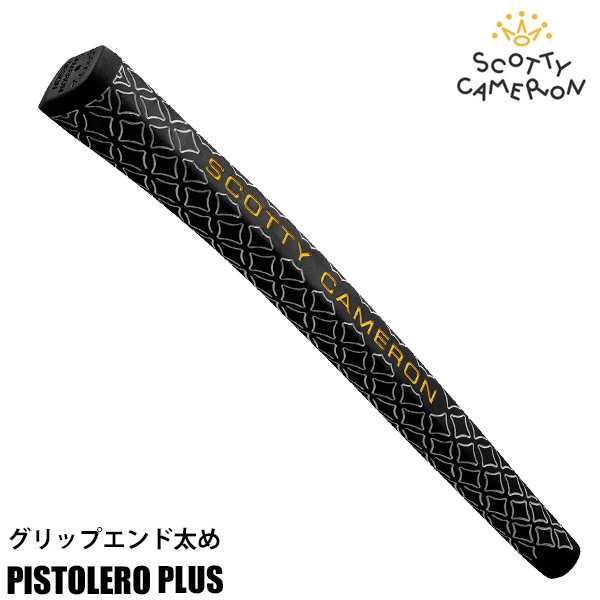 スコッティキャメロン ピストレロ プラス パターグリップ PISTOLERO PLUS GRIP Black & White Texture &  Yellow Scotty