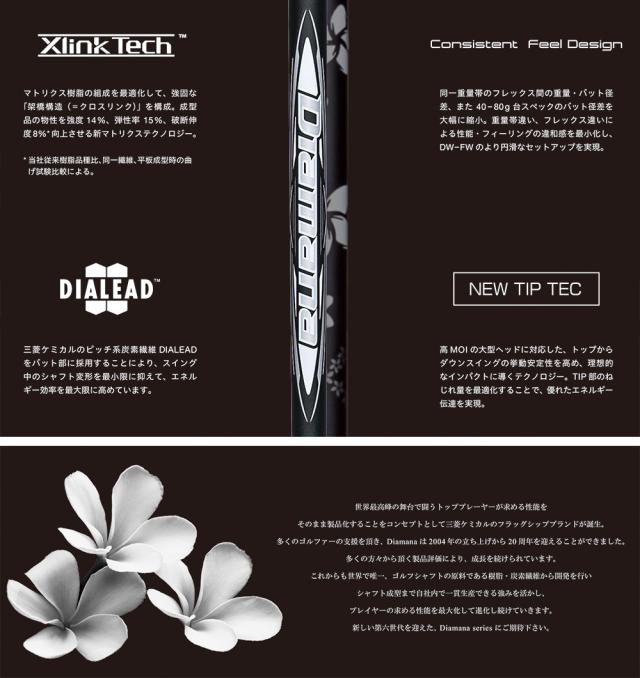 キャロウェイ スリーブ付きシャフト 2024 三菱ケミカル Diamana WB
