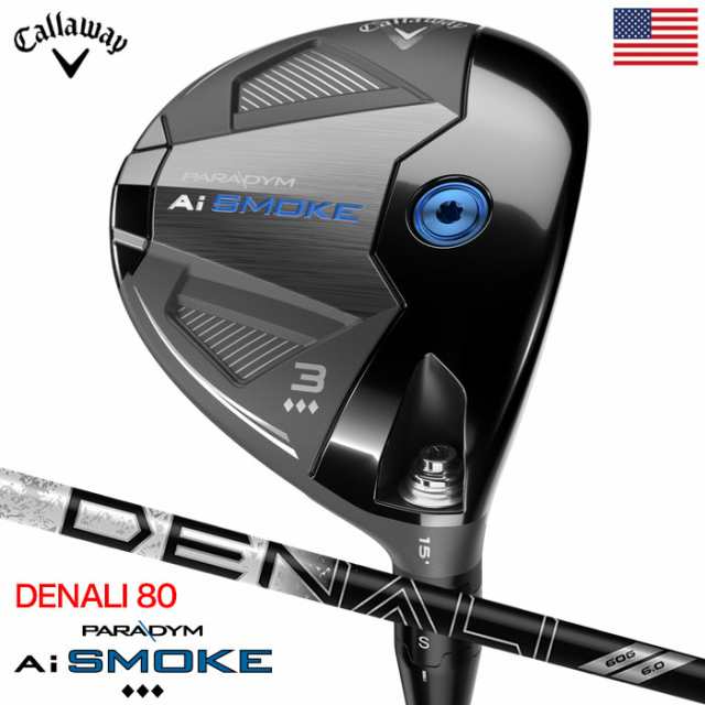 キャロウェイ Paradym Ai Smoke Triple Diamond フェアウェイウッド メンズ 右用 Ai スモーク PROJECT X DENALI BLACK 80 カーボンシャフ