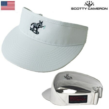 【レア品】スコッティキャメロン サンバイザー メンズ Surf Donkey Visor ホワイト／グリーン 028897 Scotty Cameron USA直輸入品