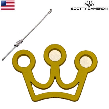 【希少】スコッティキャメロン Soft Touch Key Fob Mini Crown 027539 キーフォグ Yellow Scotty Cameron USA直輸入品【稀少】【レア】の通販は 6,544円