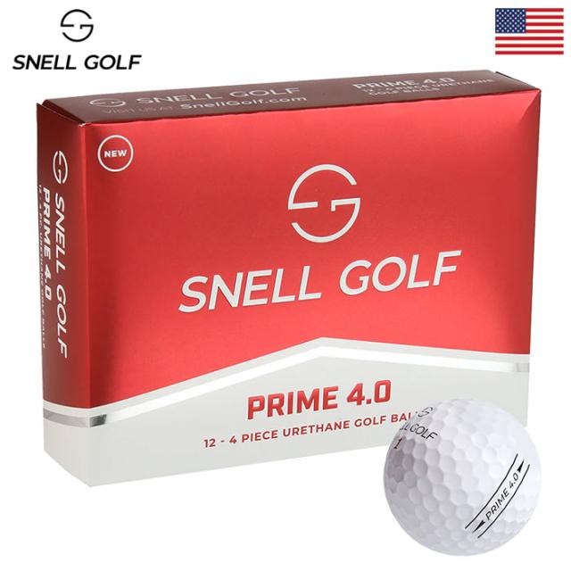 スネルゴルフ PRIME 4.0 ゴルフボール 4ピース ウレタンカバー 1ダース(12球入) Snell Golf 2024年モデル USA直輸入品の通販は 5,544円