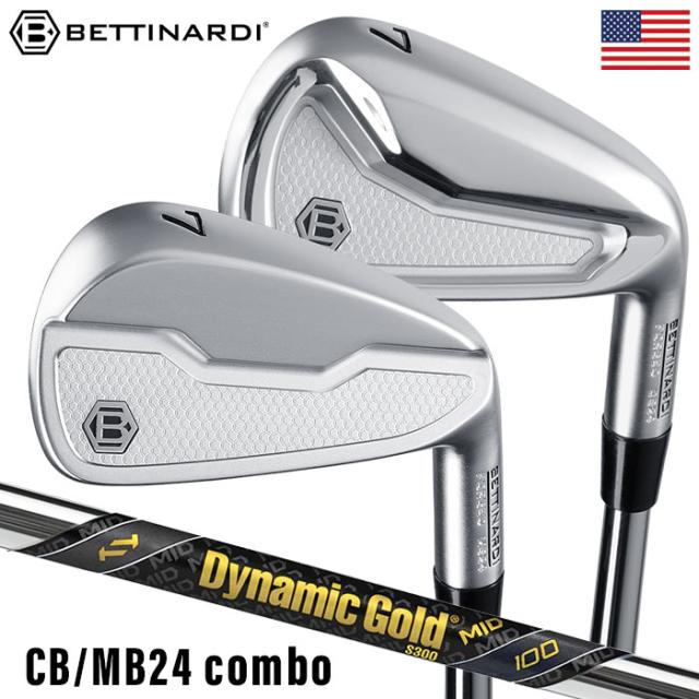 ベティナルディ CB/MB24 Combo アイアン 7本セット(4-PW) メンズ 右用 DYNAMID GOLD MID 100 スチールシャフト BETTINARDI 2024年モデル USA直輸入品 コンボアイアン ダイナミックゴールド ミッド DG  並行輸入品 ゴルフクラブの通販は 129,000円