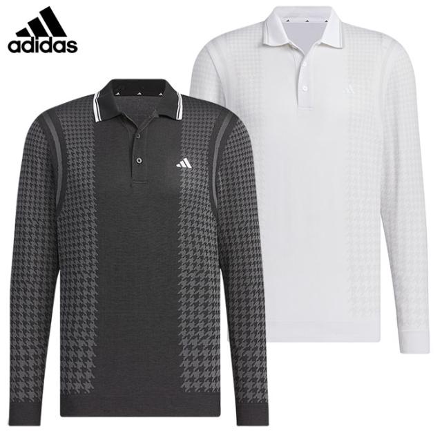 アディダス PRIMEKNIT サイドシームレス 長袖シャツ JSB97 メンズ ゴルフウェア 2024秋冬モデル adidas 日本正規品