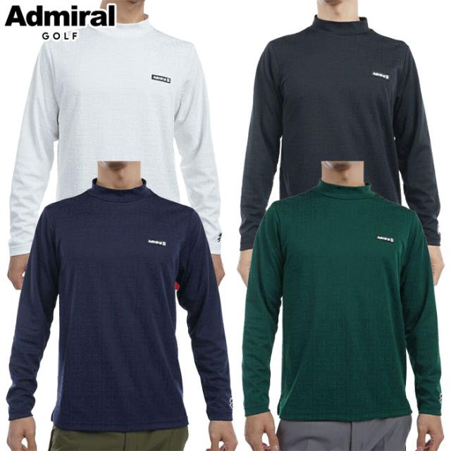 アドミラル Admiral Golf UJジャガード ロングスリーブ モックネックシャツ ADMA456 メンズ ゴルフウェア 2024秋冬モデル 日本正規品の通販は 10,989円