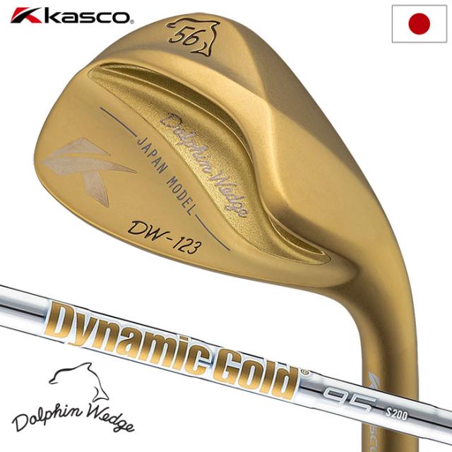 【数量限定】キャスコ DOLPHIN WEDGE DW-123 Gold ストレートネック ウェッジ メンズ 右用 DynamicGold95 ゴルフクラブ 2024年モデル 日本正規品