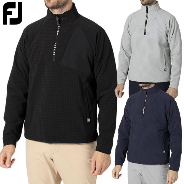 フットジョイ MEN'S TWINSOF 撥水 長袖ハーフジッププルオーバージャケット FJ-F24-O01 ゴルフウェア メンズ FOOTJOY 2024秋冬モデル 日本正規品