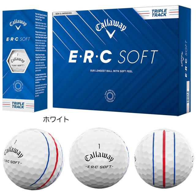 キャロウェイ ERC SOFT ゴルフボール 2025年モデル 2ダース（24球）3ピース 日本正規品 Callaway