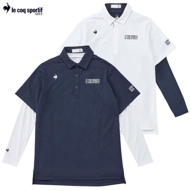 ルコックスポルティフ インナーセット2WAYシャツ LG5STZ01M メンズ ゴルフウェア ゴルフ le coq sportif golf 2025春夏モデル 日本正規品