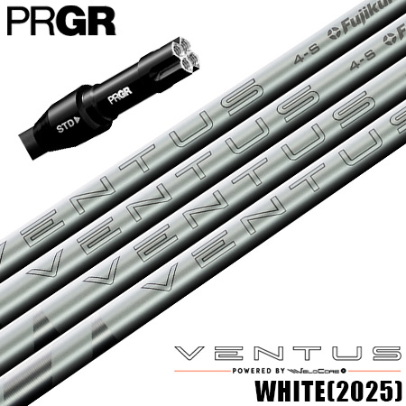プロギア PRGR スリーブ付きシャフト USAフジクラ VENTUS WHITE VELOCORE+ ベンタス 2025年発売 USA直輸入品（RS+／RS各種／RSF各種）