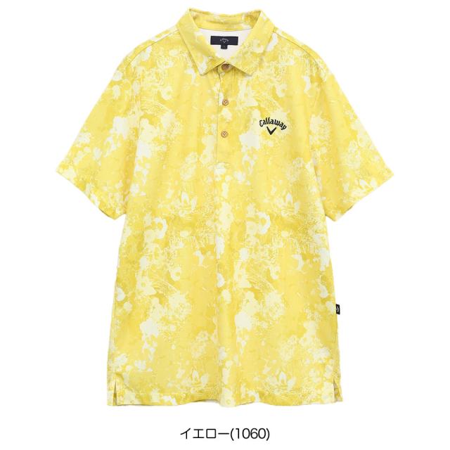 キャロウェイ -3℃裏クールフラワープリントカノコシャツ C25134125 メンズ ゴルフウェア トップス Callaway 2025春夏モデル 日本正規品