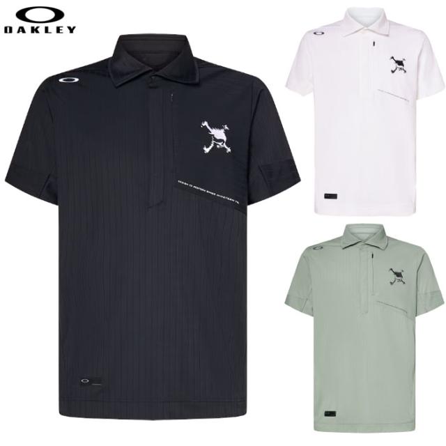 オークリー OAKLEY シャツ Skull Sleek Stripe Shirt 2.0 メンズ FOA407672 ゴルフ 2025春夏モデル 日本正規品