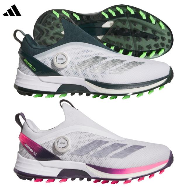 アディダス アディゼロ ゼッドジー 25 ボア スパイクレスシューズ NLK60 メンズ ゴルフシューズ 2025年モデル adidas 日本正規品